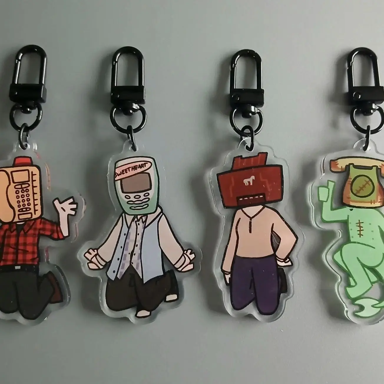 Dialtown Character 2.5" Acrylic Keychains
