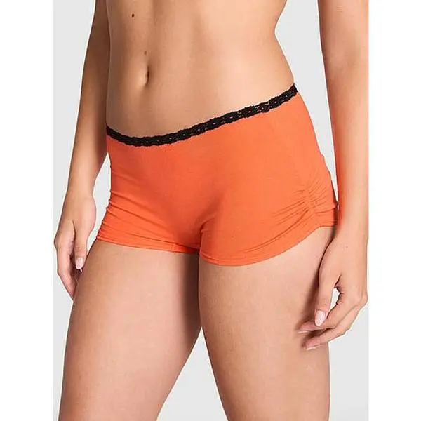PINK Cotton Dorm Boyshort Panty