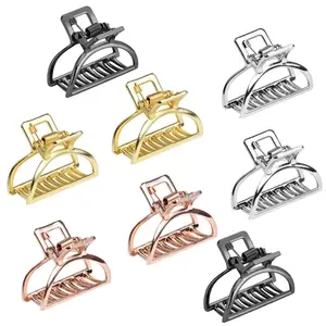 8 Pack Small Hair Clips Metal Hair Claw Clips, Hair Accessories for Women Half Bun Hairpins for Thick