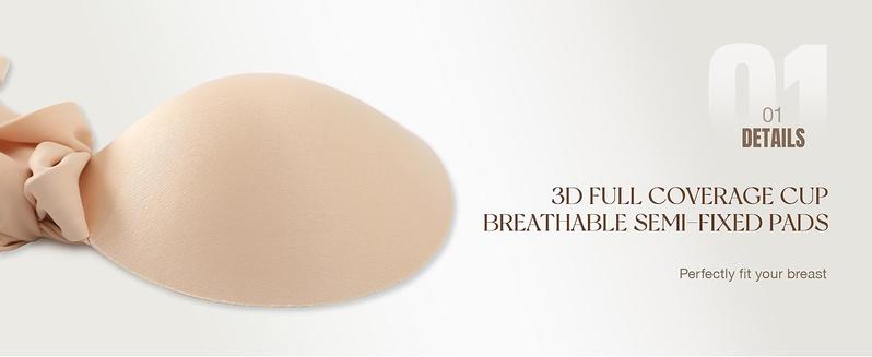 OEAK 2PCS Women Wireless V Neck Crossover Mesh Jelly Bras Comfortable Bralette Supportive Tshirt Bra No Underwire Seamless Push Up Everyday Bras