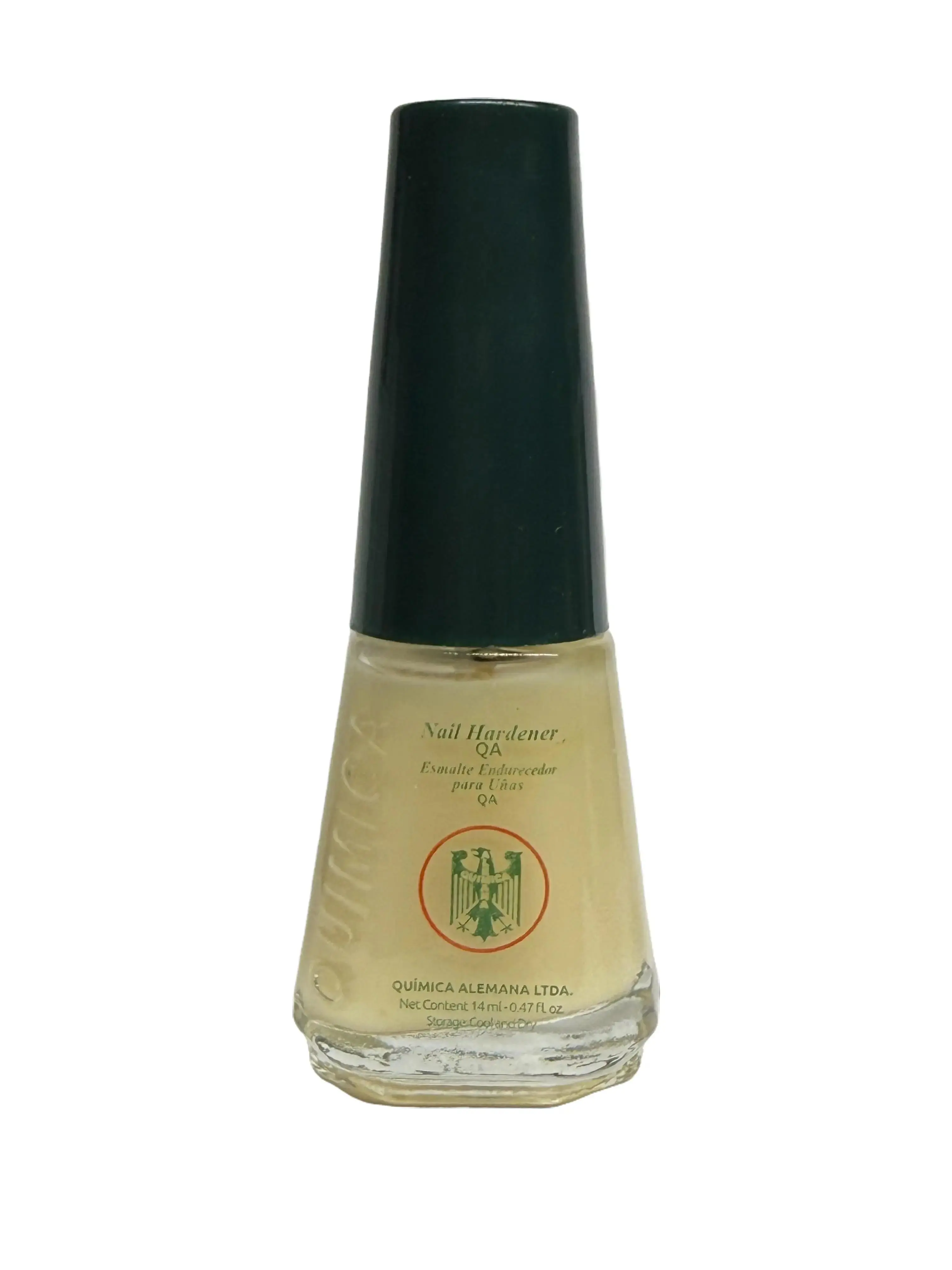 Quimica Aleman QA Formula Strengthening Liquid Nail Supplies (0.47 Fl Oz/14ml) - Nontoxic, Safe for Youth, Prevents Peeling, Boosts Strong Healthy Nails, Contains Neither Harmful Substances, At-Home Manicure Essential (Shake Well)