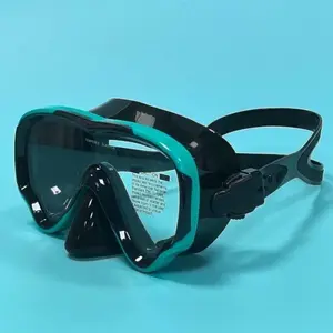 2026 New Unisex Adult Scuba Diving Mask, Panoramic Tempered Glass One-Piece Snorkel Mask, Anti-Fog Leakproof Waterproof Goggles, Soft Silicone Beach Essential for Swimming Snorkeling Outdoor Water Sports