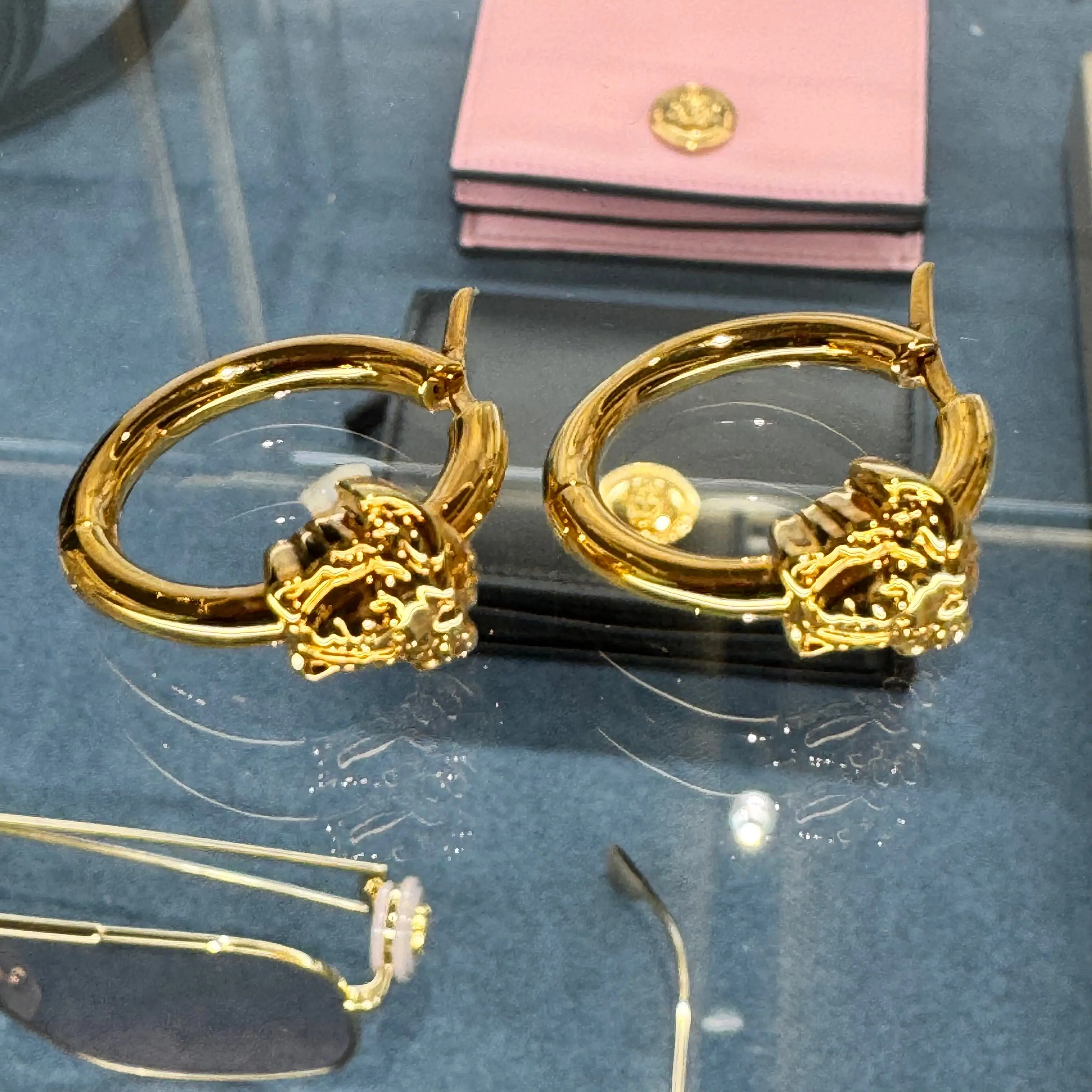 BRAND NEW VERSACE Medusa Small Hoop Earrings BRAND NEW VERSACE Medusa Small Hoop Earrings
