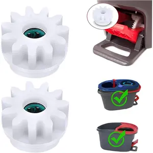 YWSH 2 Pack Spin Mop Bucket Gear Easy Mop Pedal Broom Bearing Gears Repair Compatible with Ocedar Vilida,  Way Clutch Bearing Bucket Gear Sprockets for Spin Mop Buckets