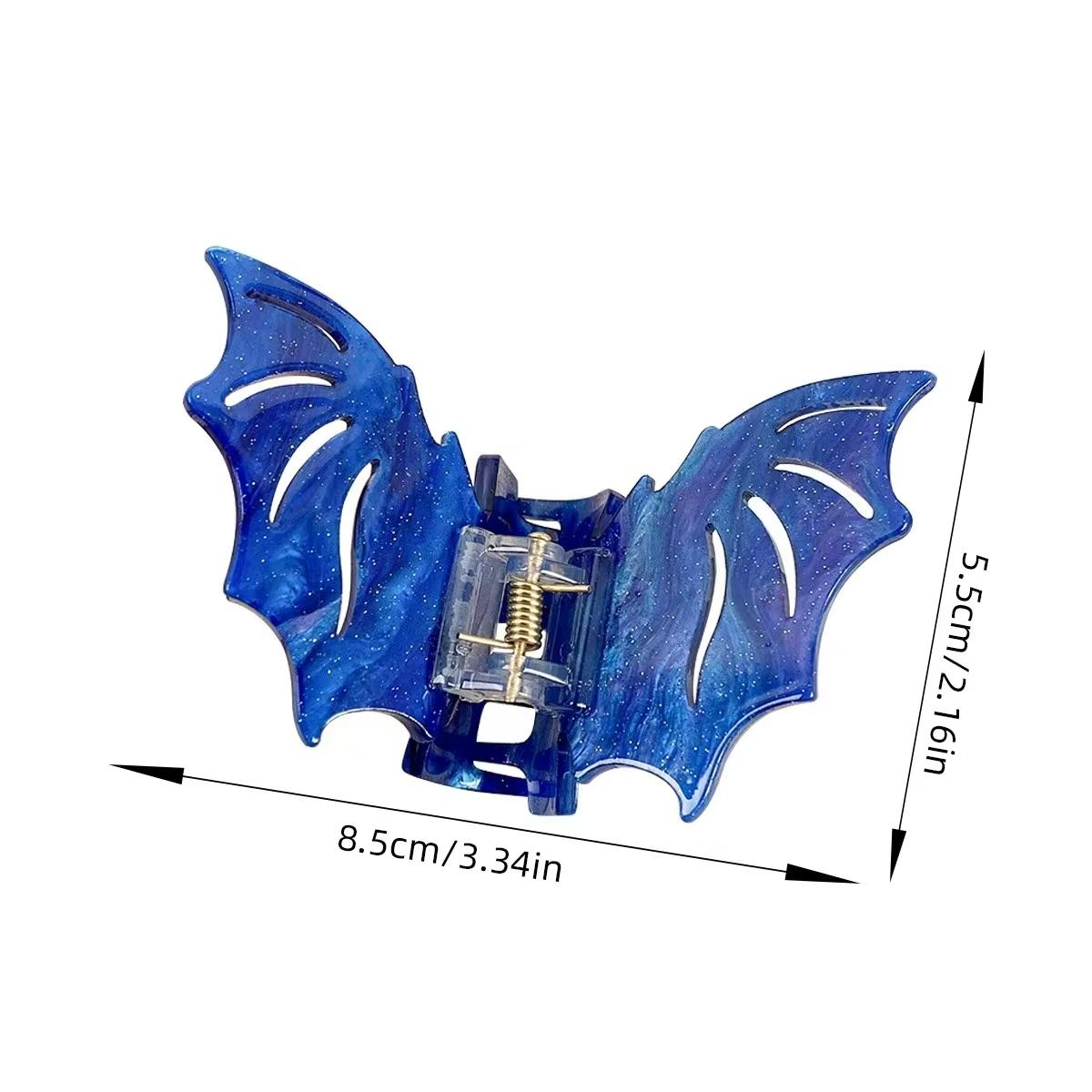 4 Pieces Bat Claw Clips, Gothic Horror Hair Clips Halloween Spooky Hairpin for Costume Cosplay Hair Barrettes Halloween Gift 4 Pieces Bat Claw Clips, Gothic Horror Hair Clips Halloween Spooky Hairpin for Costume Cosplay Hair Barrettes Halloween Gift