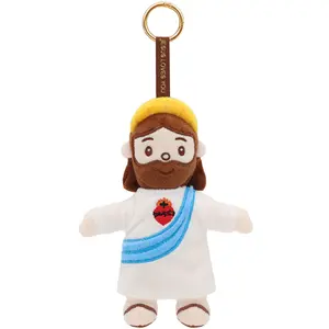 Yelakey Jesus Plush Keychain 6.3" Virgen de Guadalupe Stuffed Doll 2PCS Christian Stuff Plushie for Church Sunday School Religious Easter Baptism Gift with Gift Box fathersdaygift