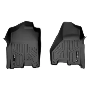 SMARTLINER 1st Row Custom Fit Floor Liners Compatible with 2012 - 2012 Ram 1500 Crew Cab (Gasoline | Carpet | No PTO Kit | No Over The Hump Coverage | Dual Driver/Passenger Hooks | No 4x4 shifter)