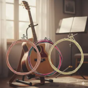 Premium Rust-Proof Phosphor Bronze Guitar Strings Set Guitar Pack | High-Quality Durable Steel Strings | Anti-Break Core Upgrade Kit | Ideal for Dorms, Stage & All Music Scenes