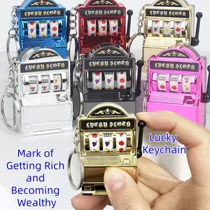Fashion Style Slot Machine Keychain, Creative Plastic Phone Charm, Unique Bag Accessory, Game Lover's Special Accessory, Lucky Key Ring, Key Fob