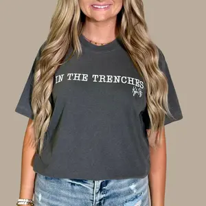 Kylie Pitts In the Trenches T-Shirt, KP Summer Hoodie, Unisex Crewneck Sweater, Family Friends Group Vacation Shirt Gift Cotton Fit Top