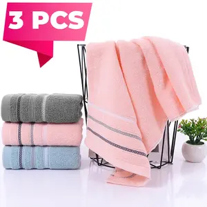 3-Pack Pure Cotton Hand Towels, Super Absorbent Quick Dry, 13.3*29.1 Inchs,Fluffy Durable for Bathroom Spa Pool Daily Use 3 Pack,Ideal Gift for Mom