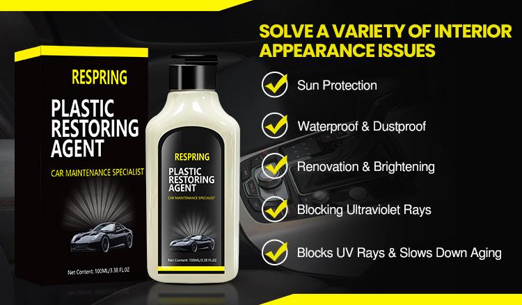 Car Plastic Restorer - Plastic Restoring Agent for Bumper & Trim Renewal