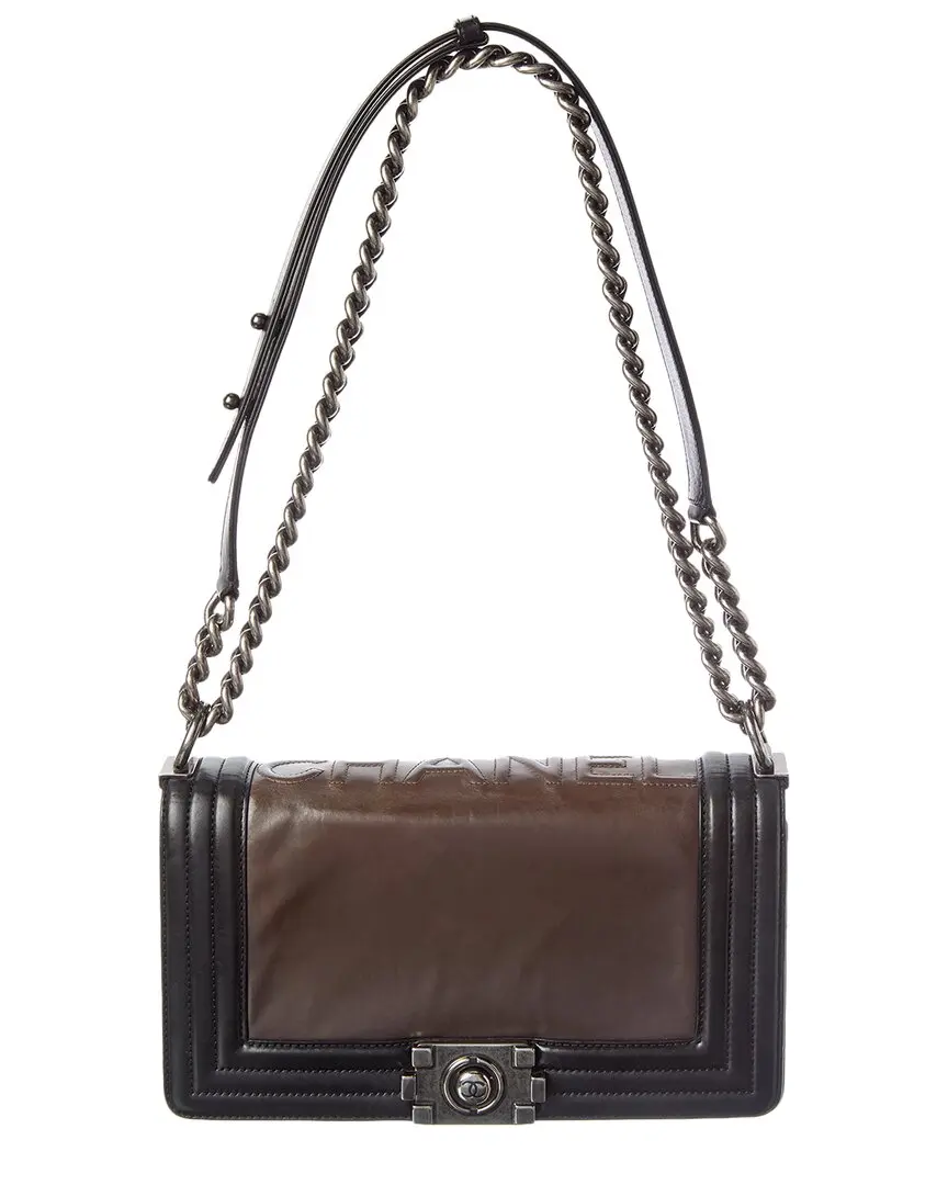 Chanel Dark Brown Caviar Leather Shoulder Bag (Authentic Pre-Loved)