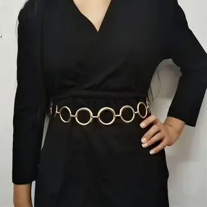 Elegant Fashion Belt for Women - 1 Piece Versatile Circular Waist Decorative Chain in Autumn Fashion Accessories