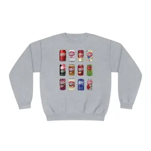 Dr Pepper Cans Tee Sweatshirt Hoodie - 3 Color Options - Unisex Shirt for Dr.Pepper Lovers - Classic Dr Pepper Sweatshirt