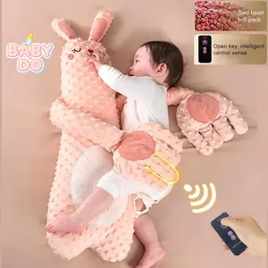 Baby Soothing Pillow Palm - 3 Levels Adjustable Mother's Simulation Patting Toy, Soft Animal-Shaped Stuffed Pillow with Palm Pad, Calming & Soothing for Toddlers