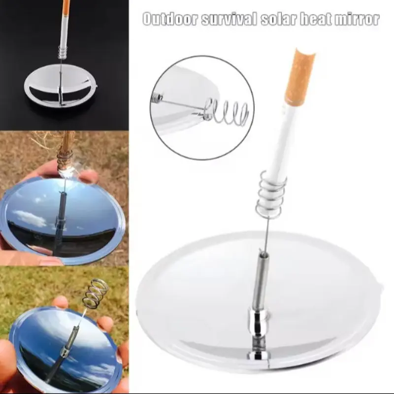 Solar Igniter Outdoor Camping Portable Mini Solar Stove, Solar Lighter for Hiking and Picnics, Essential Gear for Adventure Enthusiasts, Outdoor Kitchen Tool