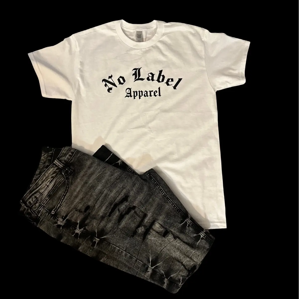 No Label Apparel T shirt Cotton Crewneck Tshirt