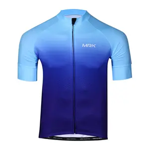 MRK Men's Cool Breeze Road Cycling Short Sleeve Jersey - 80% Polyester 20% Spandex, Breathable Mesh, 3 Rear Pockets, Reflective Hidden Pocket, Available in S M L XL
