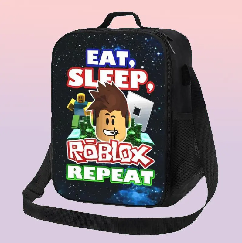 Roblox Theme Lunch Bag Classic Reusable Insulating Suitable for Schools Beach
