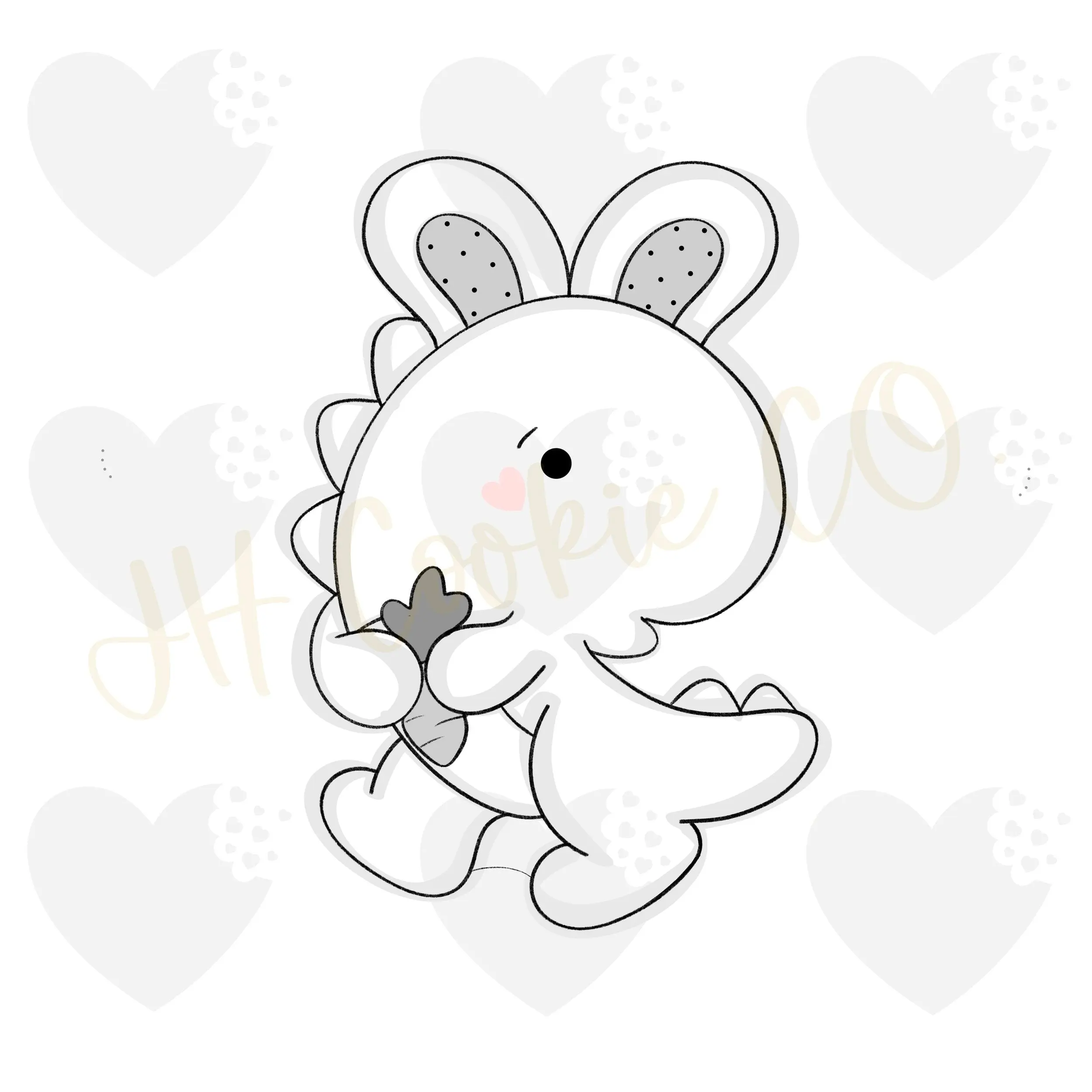 Bunny Dinosaur  2022 - Cookie Cutter