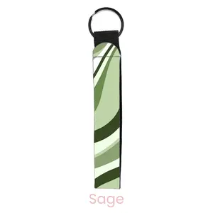 abbyrose Waves Wristlet Key Chain Sage