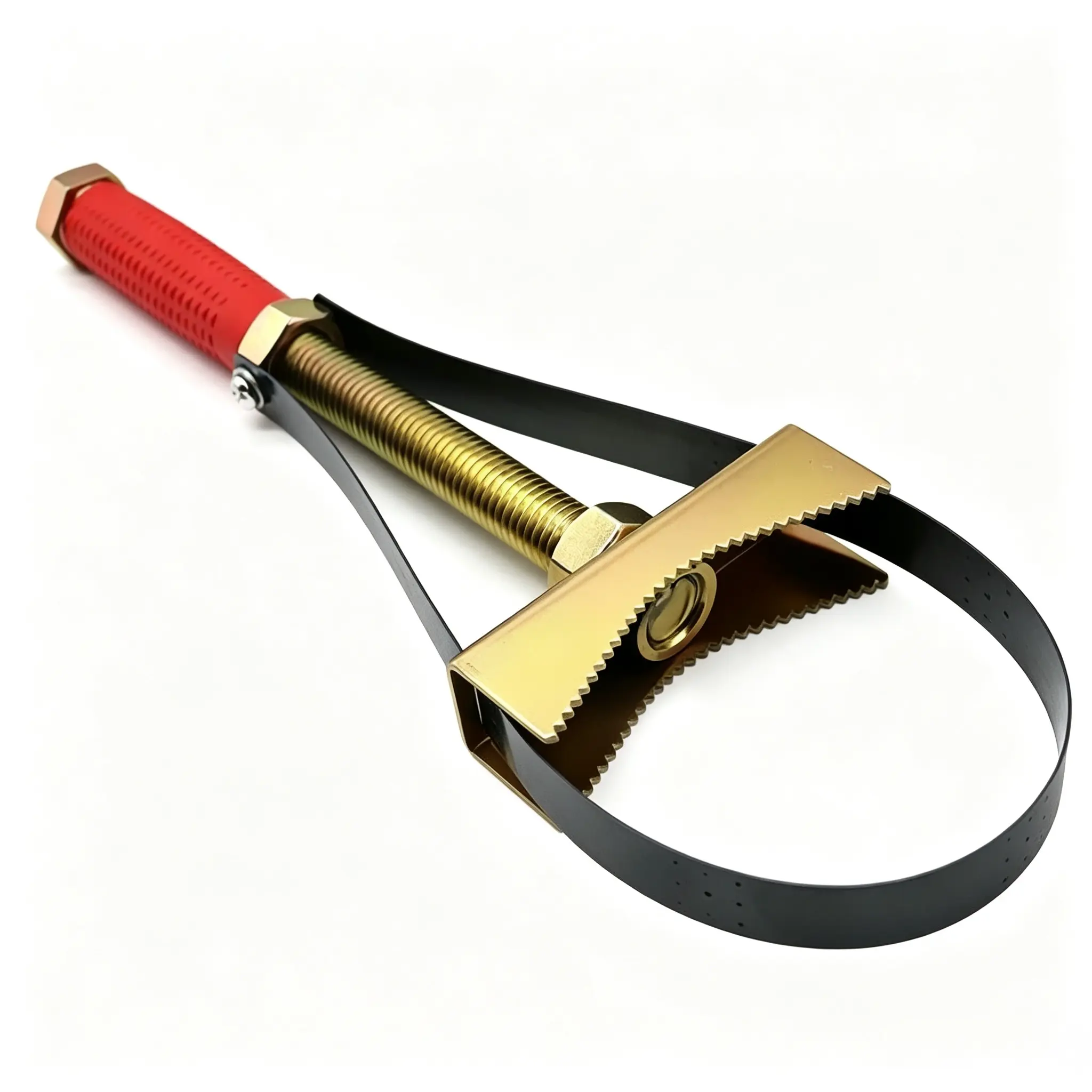 2 Sizes Adjustable Oil Filter Strap Wrench Set, Heavy Duty Large Wrench for Heavy Trucks & Heavy Machinery Big Oil Filters, Compact Small Wrench for Household Sedan Car Oil Filters, Multi-Functional Oil Fuel Filter Removal Garage Repair Tool