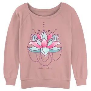 Junior's Lost Gods Inhale Exhale Lotus Sweatshirt