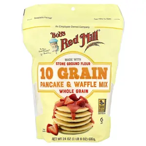 Bob's Red Mill 10 Grain Pancake & Waffle Mix, Whole Grain, 24 oz (680 g)