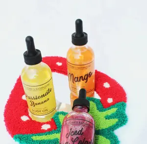 New York's Bathhouse Scented Body Oil with Shimmer - Mango Blend 150g Moisturizing Fragrance for Skin Care Vegan Aroma