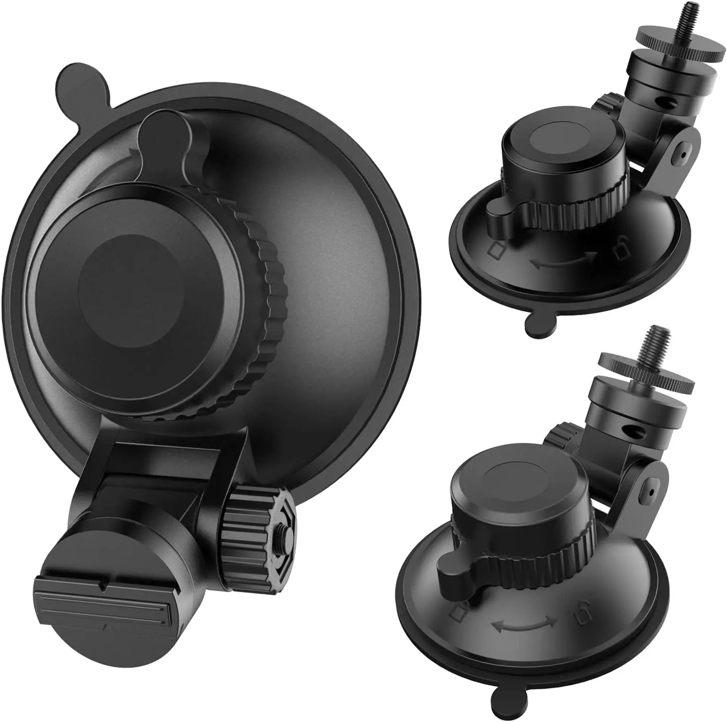 Dash Cam Mount,Windshield and Dashboard Suction Cup Mount Camera Mount| Suction Cup Mount for  R2-4K,CHORTAU Dash Cam,Screw Connectors Are Suitable For Most Dash Cam,DVR,GPS and Sports Camera