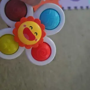 3pcs Baby Suction Cup Spinning Top Bath Toys, Colorful Spinning Top Toys, Bath Ball Cup, Sensory Bath Toys & Birthday Gifts for Boys & Girls, Toddlers & Babies