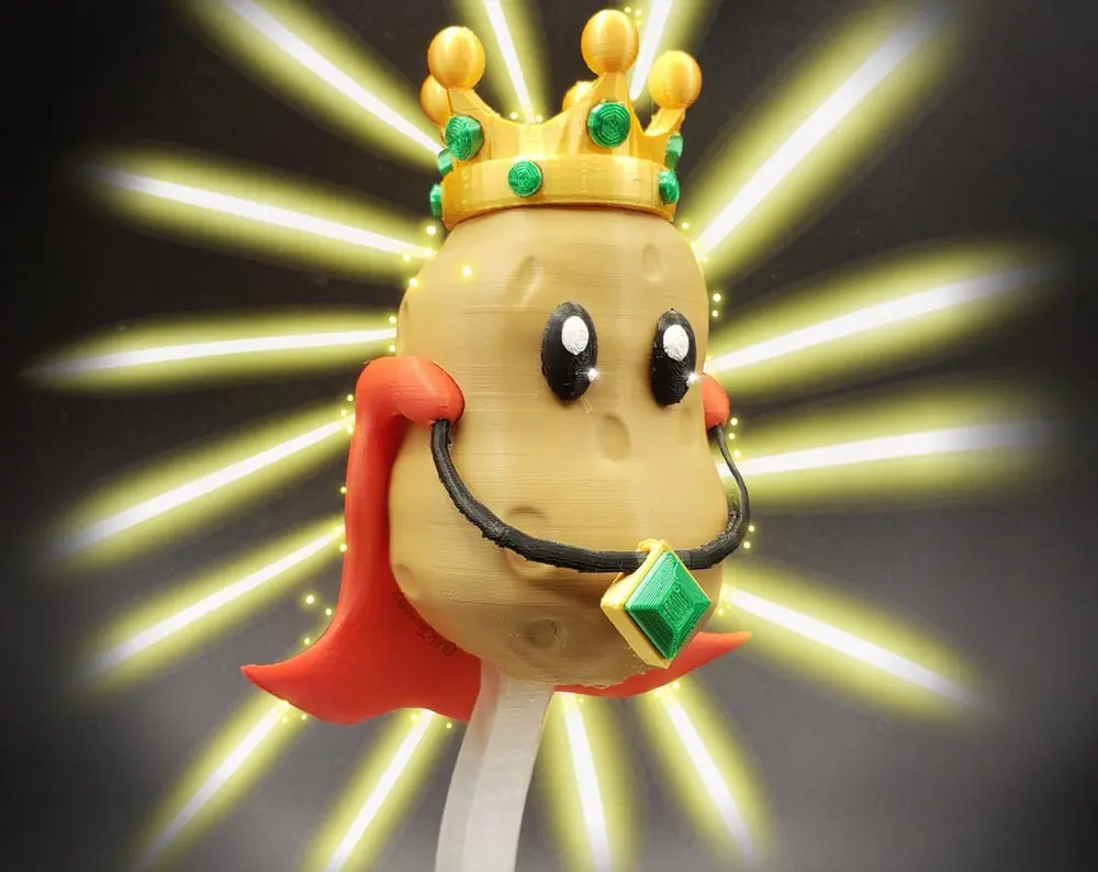 Potato King figure with stand
