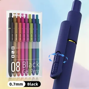 8 Pack Colorful Gel Pens, Retractable Fine Point Clicker Pens in Vintage/Morandi Styles, Smooth Writing and Easy to Use for Students, Teachers and Artists, Drawing Writing Planner and Crossword Puzzles,magical pen,gift,Colorful Crafts