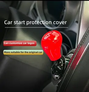Car Push Start Button Cover, Start EngineButton Cover, Metal Push To Start Accessories, One Click Start Lever, CarInterior Accessories Automotive Vehicle