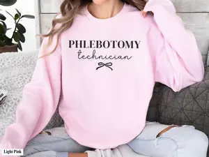Phlebotomy Technician Sweatshirt Gift, Phlebotomist Crewneck, Phleb Lab Tech Sweater, Phlebotomy Tech Shirt, Phlebotomy Grad Gift Apparel