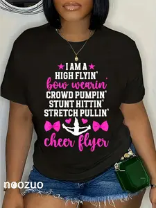 100% Cotton Cheer Flyer Definition Cheerleader Flyer Cheerleading Flyer T-Shirt