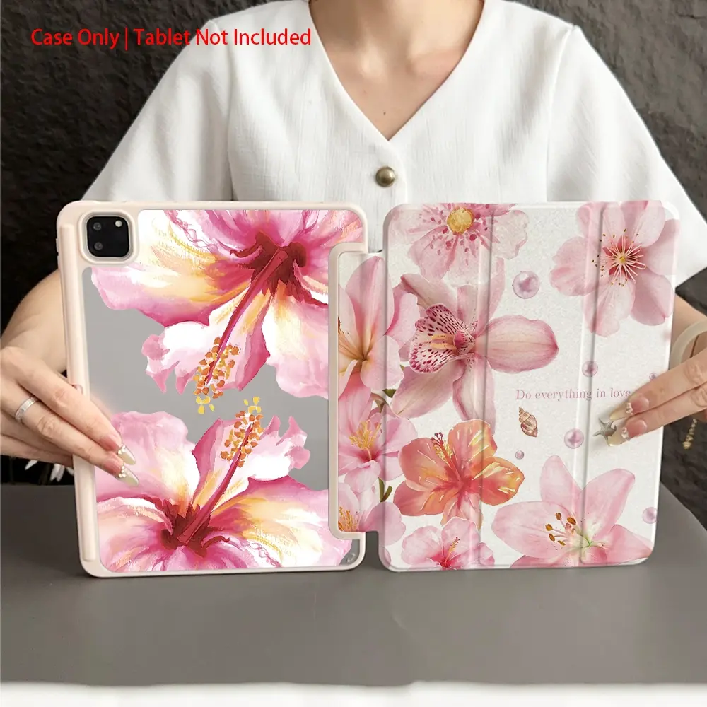 Protective Folio Tablet Case, Tablet Casing, with Pen Holder, Tablet Protective Cover, compatible with iPad 10.9/Pro11/10th/iPad7/8/iPad Air 4/5/iPad Pro, Auto Sleep/Wake Function/Tablet Accessories