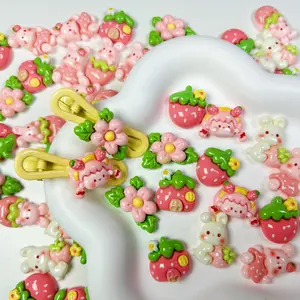 Strawberry Lover DIY Charms for Keychains and Clips