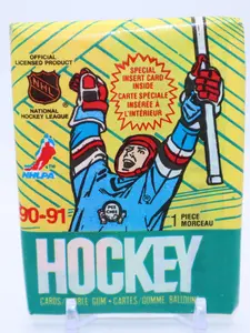 1990-91 O-Pee-Chee NHL Hockey Wax Pack (9 Cards)