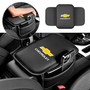 Leather Car Armrest Box Pad, High Quality Auto Armrest Mat, Accessories for Chevrolet Camaro, Colorado, Cobalt, Beat, Groove, Volt, Trax