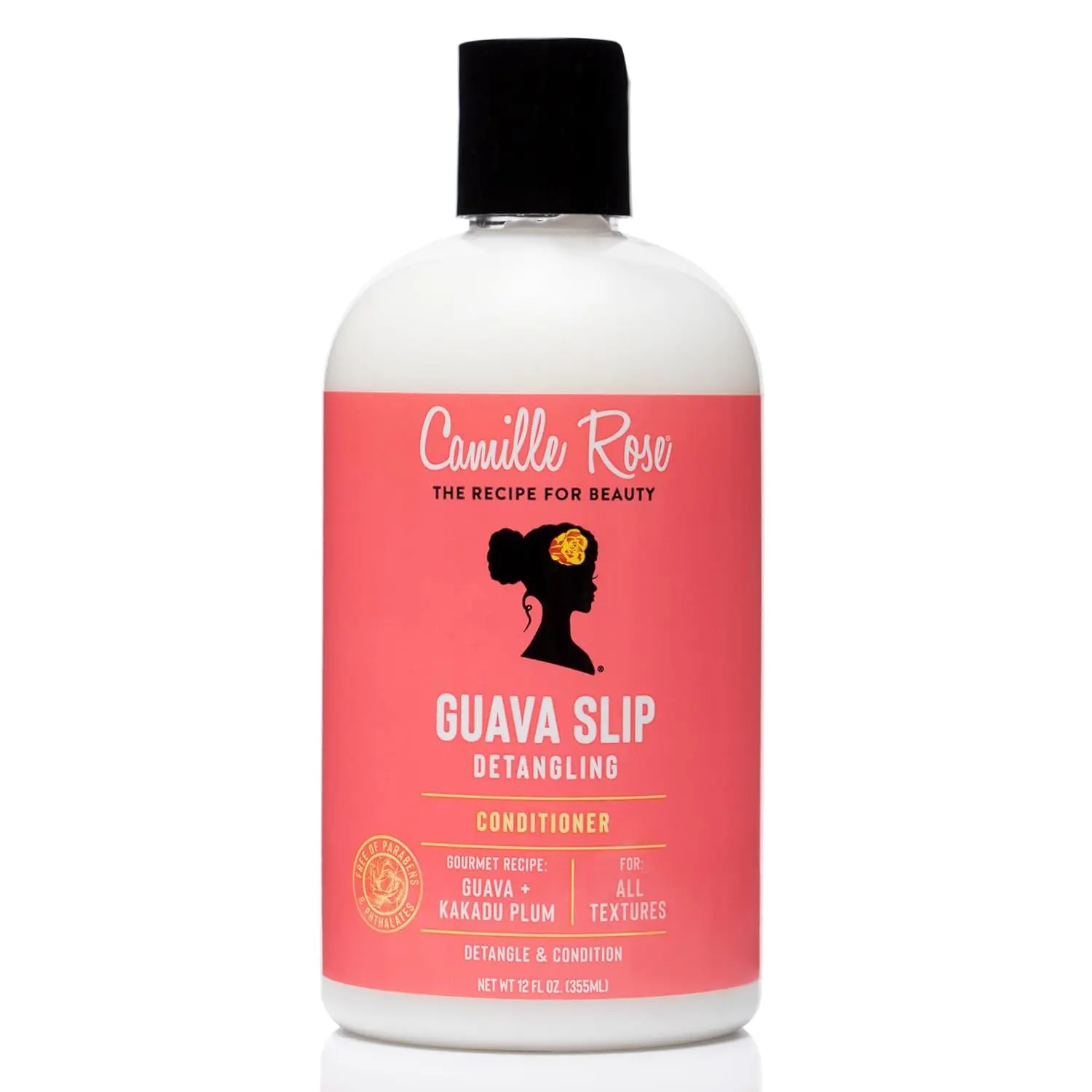 Camille Rose Guava Slip Leave-In Conditioner, Nourishing & Smoothing Whipped Formula, Gentle for Daily Use on Any Hair Texture, Cream