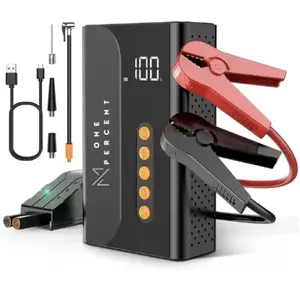 Jump Starter with Air Compressor, 1000A Battery Jump Starter with 150PSI Digital Auto Tire Inflator, Up to 6.0L Gas & 3.0L Diesel Engines, 12V Car Lithium Battery Jump Box Pack Power Charger