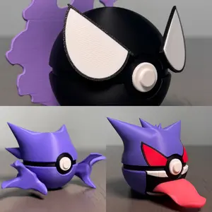 Gastly, Haunter, & Gengar Evolution Set! (with stands)