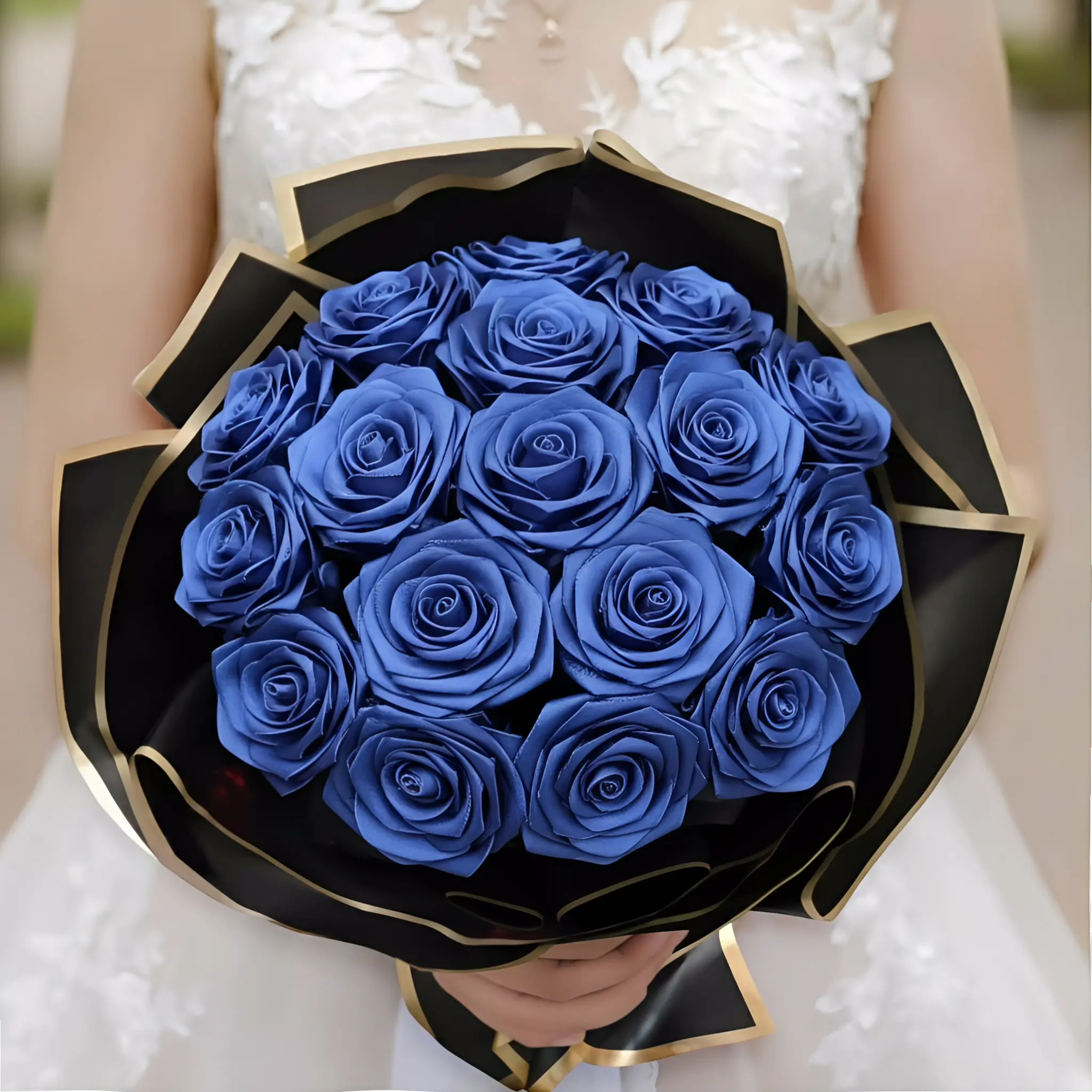 12/24/48pcs Finished Satin Ribbon Roses for DIY Eternal Roses, Rose Bouquet for DIY Decor，Ramos Eternal Flower Bouquet, Long-lasting Flowers, Suitable for Weddings, Anniversarie,summerwins