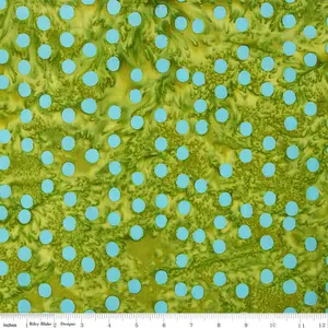 Fabric Riley Blake Pistachio Polka Pop Elemental Batiks by the Quarter Yard BT21400-283