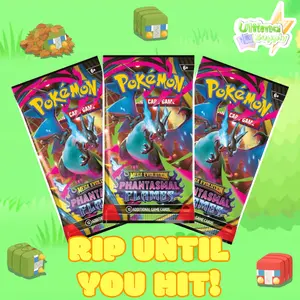 Pokemon Rip Until You Hit RTYH ME02 Phantasmal Flames IR / Full Art Guaranteed 6 Booster Packs Minimum