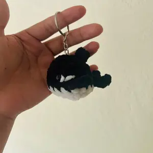 Crochet Orca Whale Keychain