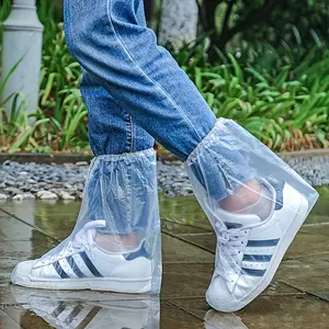 5 Pairs Disposable Rainproof, Waterproof Shoe Covers, Suitable For Outdoor Rainy Days, Household Cleaning Hygiene