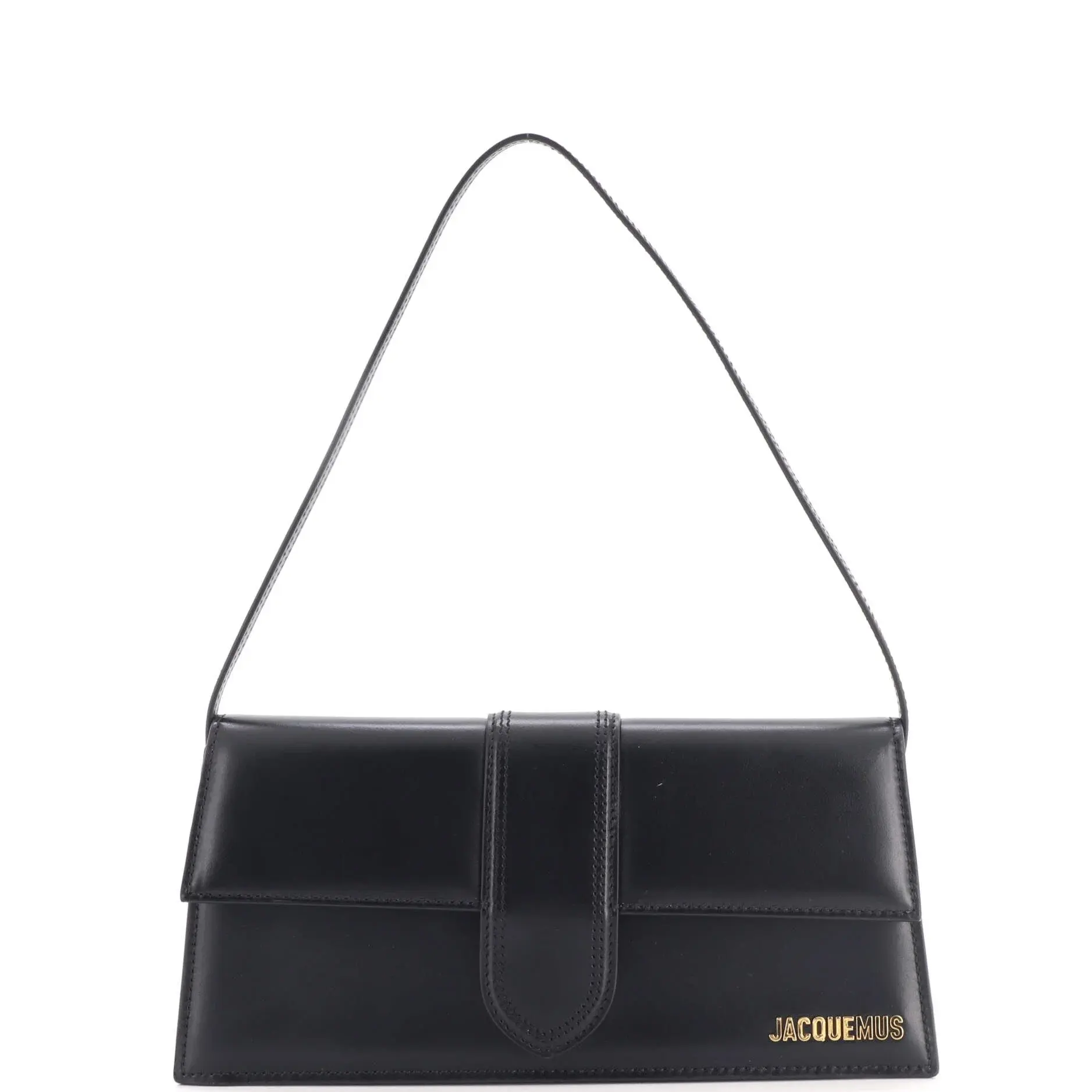 Pre-owned jacquemus Leather Shoulder bags Le Bambino Flap Shoulder Bag Long by Rebag